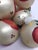 Ecru Vintage Hand Painted Glass Christmas Tree Ornaments - Set of 8 For Sale - Image 8 of 10