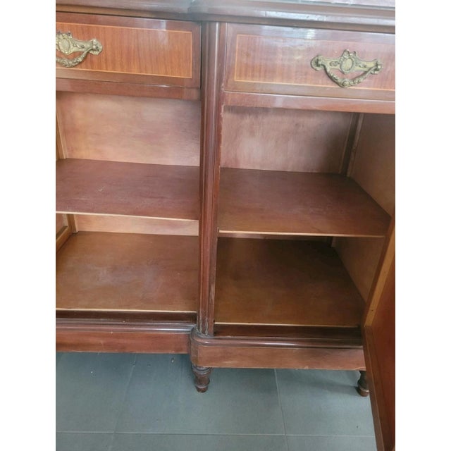 Louis XVI Style Sideboard with Marble Top, 1940s For Sale - Image 4 of 13