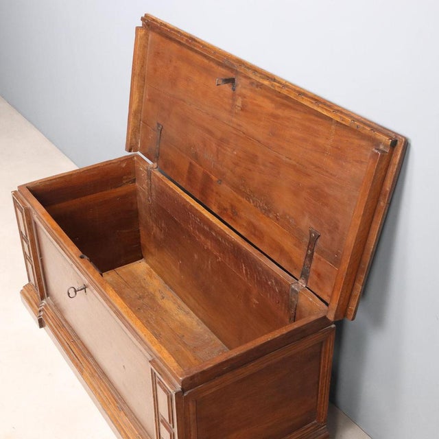 Italian Chest in Walnut For Sale - Image 3 of 14