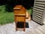 Vintage Solid Maple Slant Top Writing Desk Drop Front Secretary Desk For Sale - Image 13 of 18