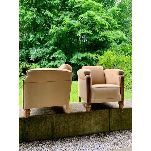 Set of Vintage Art Deco Chairs in the style of Eugene Printz, 1920s For Sale - Image 4 of 18