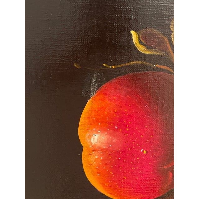 1940s Dark Academia Vintage Italian Chromolithograph Still Life Painting For Sale - Image 5 of 6