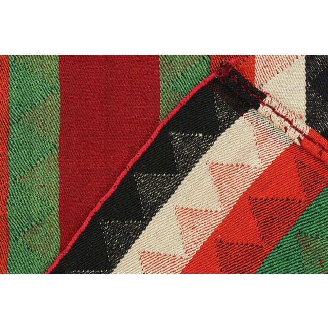 Textile 1950s Vintage Persian Kilim With Multicolor Stripes by Rug & Kilim For Sale - Image 7 of 8