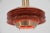 Scandinavian pendant in red and brass color. 1x75W E25-E27 bulb US wiring compatible max height 160cm. Up to 250V...