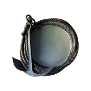 Model 2377 Bowl with Rope and Anchor by Bing & Grøndahl