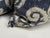 Bespoke Blue + Ivory Ikat Damask Throw Pillows, Pair For Sale - Image 9 of 12