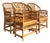 Vintage Boho Rattan Brighton Pavillion Dining Chairs - Set of 4 For Sale