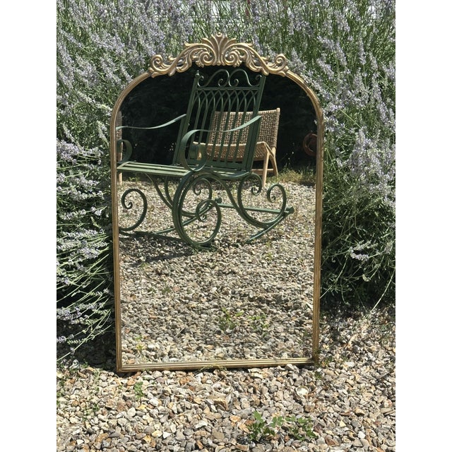 Mirror with Gilded Metal Pediment, 2000s For Sale - Image 11 of 11