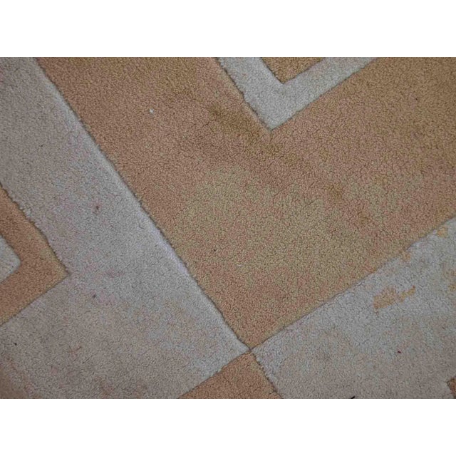 1980s 1980s Handmade Vintage Chinese Modern Rug 3.9' X 5.9' For Sale - Image 5 of 10