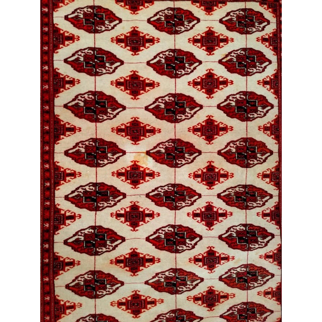 Tribal Vintage Turkmen Rug- 4' 3" X 5' 7" For Sale - Image 3 of 10