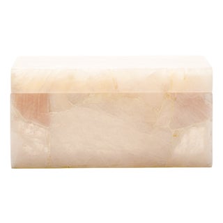 Premium Rose Quartz Large Jewelry/Accessory Box / Ships From New York For Sale