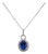 3.2Ct Tanzanite Pendant With Natural Diamond Accents in Solid 14k Gold, 10x8mm For Sale