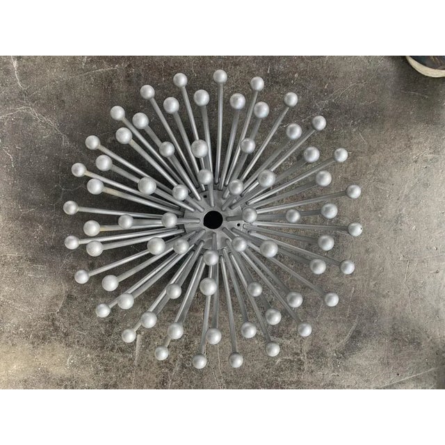 Silver Space Age Wall Light from Valenti Luce, 1960 For Sale - Image 8 of 8