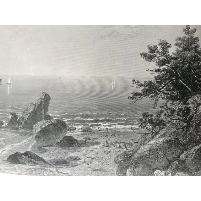 Late 19th Century Original Antique Engraving the Coast of Beverly Massachusetts Published 1874 For Sale - Image 5 of 6