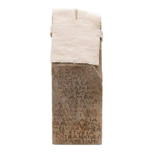 Maria Dompe, Lady, Marble and Fabric Conceptual Abstract Sculpture Maria Dompe, 1995