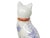 Off-white Vintage Large Staffordshire Style Ceramic Cat on Pillow Sculpture For Sale - Image 8 of 13