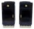 Viennese Art Deco Nightstands with Black Marble Tops and Brass Details, c. 1940, Set of 2 For Sale