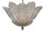 Murano Clear Granola Glass Leaf Chandelier For Sale