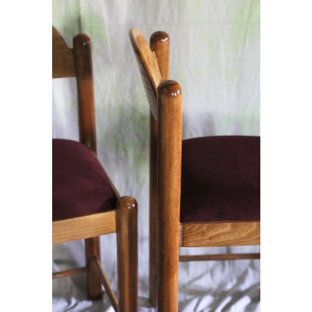 Set of 2 chunky stools in the style of Hank Lowenstein Padova style. I had a set of these before that were labeled but...