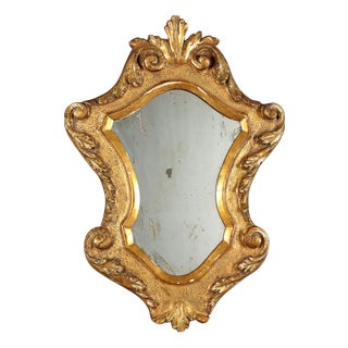 Small Gold Leaf Mirror For Sale