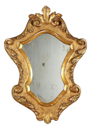 Small Gold Leaf Mirror