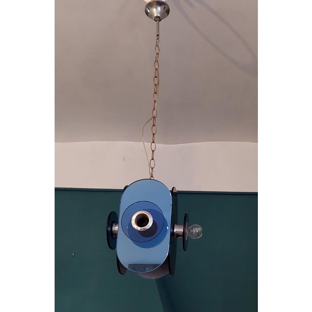 Space Age Italian Glass Pendant Lamp from Arte Linea, 1970 For Sale - Image 4 of 11