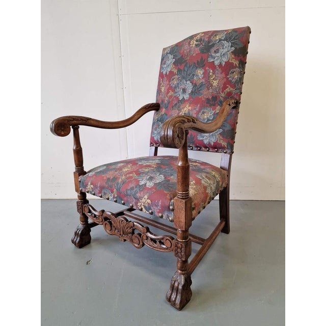 French Lounge Chair in Elm For Sale - Image 6 of 6