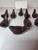 Metal Collection of Bronze Bird Place Card Holders 9 For Sale - Image 7 of 7