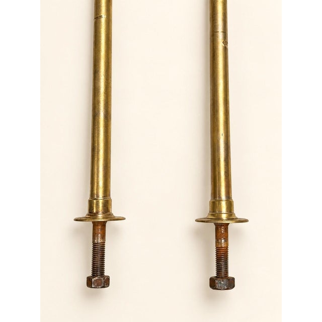 Modular Back-Counter Bar Shelf 1900-1920 Brass and Glass, 1890s For Sale - Image 4 of 5