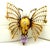 Metal Vintage Italian 18k Gold Gemset Figural Bee Brooch With Pearl For Sale - Image 7 of 13