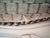 Late 20th Century Large Louis XV Style French Provincial Carved Ottoman, Cream Painted Cabriole Frame, Neutral Woven Basketweave Upholstery For Sale In Los Angeles - Image 6 of 13
