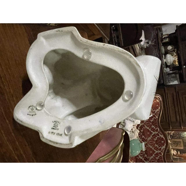 1930s Limoges Porcelain Chinese Woman with Fan, 1930s For Sale - Image 5 of 11