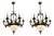 Vintage Neo-Classical Chandeliers, 1950s, Set of 2 For Sale