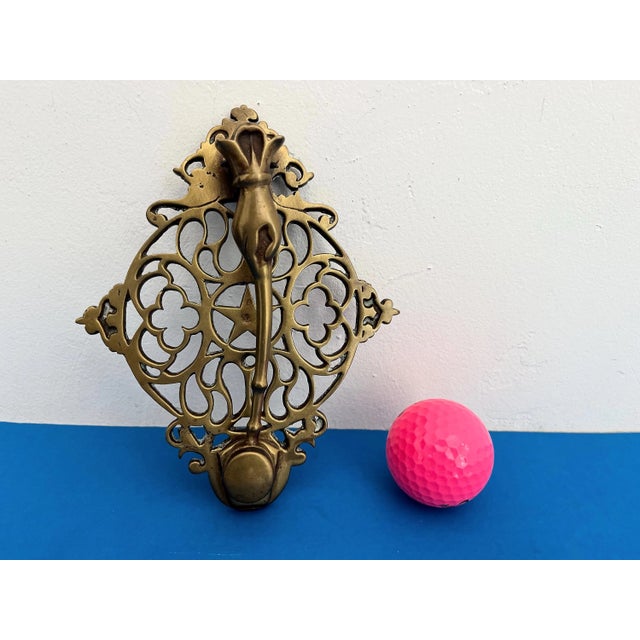Victorian Brass Hand & Gavel Door Knocker, 1940s For Sale - Image 13 of 18