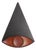 Eyeconic — Geometric Eye Wall Sculpture, Large Wall Relief in Black & Red Hues For Sale