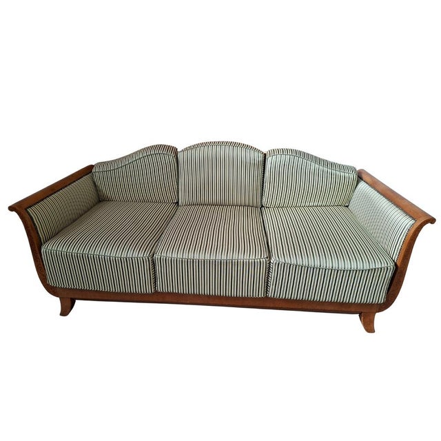 Vintage Three-Seater Sofa, 1940s For Sale - Image 4 of 17