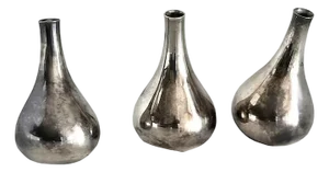 1960s Dansk Silver Onion Candle Holders by Jens H Quistgaard, Set of 3