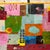 Abstract Christiane Corcelle "Ladders to Home" Mixed Media on Canvas, Colorful Geometric Abstract Painting in Pink, Green and Orange, 2025 For Sale - Image 3 of 6