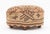 Wood Oval Kilim Upholstered Footstool For Sale - Image 7 of 8