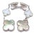 Van Cleef & Arpels Van Cleef & Arpels White Gold Magic Alhambra Mop Chalcedony Earrings, Pair For Sale - Image 4 of 11