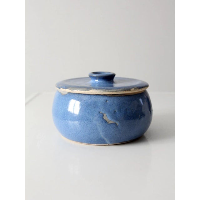 Vintage Studio Pottery Bowl With Lid For Sale - Image 6 of 10