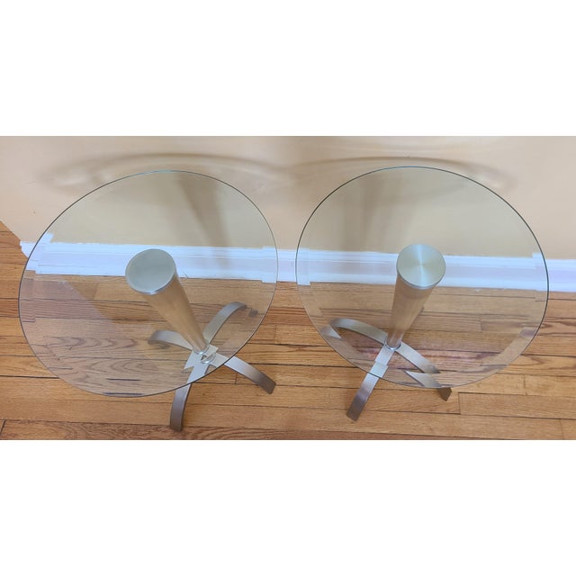 Beautiful maple with beveled glass top and chrome accents. No markings