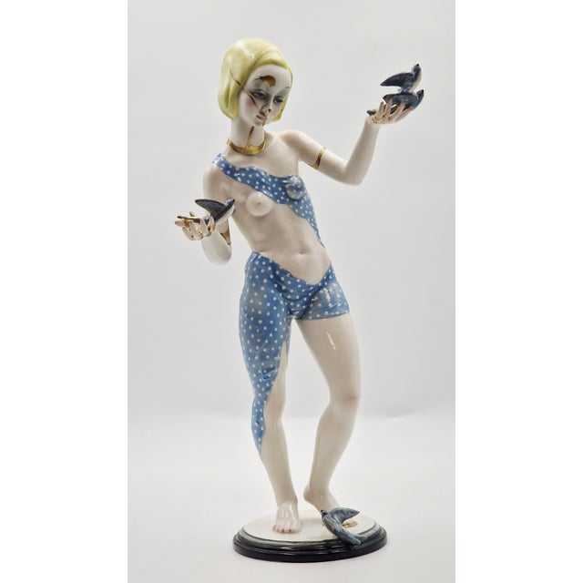 Helen Konig Scavini, The Spring Nude with Swallows, 1932, Porcelain For Sale - Image 3 of 18