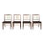 Walnut and Ash Dining Chairs - Set of 4 For Sale