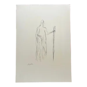 Henry Moore Lithograph "Beggar Man" 1981