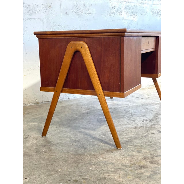 Danish Mid Century Modern Desk For Sale - Image 4 of 12