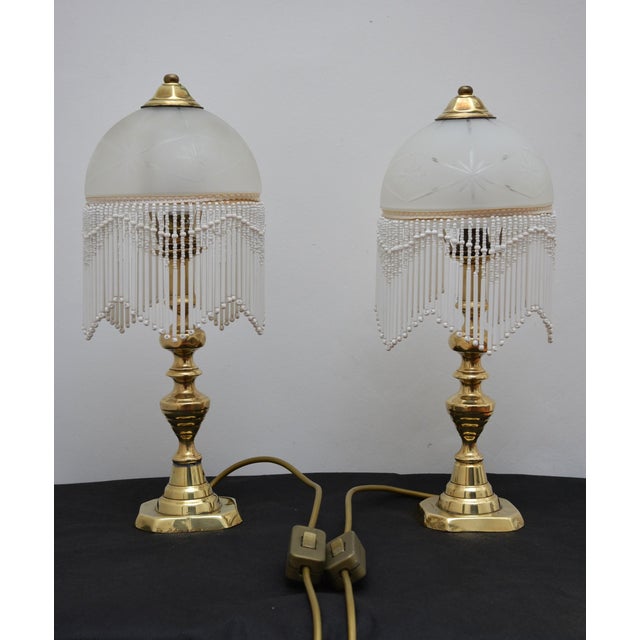 Victorian Brass Table Lamps, 1870, Set of 2 For Sale - Image 10 of 15