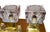 1960s Italian Sciolari Murano Glass Cubes & Brass Sconces - Set of Six For Sale In Los Angeles - Image 6 of 7