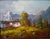 Carlo Mancini, Italian 20th Century, Alpine Cottage Scenes, Two Oils on Canvas Pair Carlo Mancini, Italian 20th Century,...