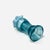 Antique Eapg Jefferson Glass #73 Blue Opalescent Spool Vase 6" Ruffled Rim For Sale In Houston - Image 6 of 9